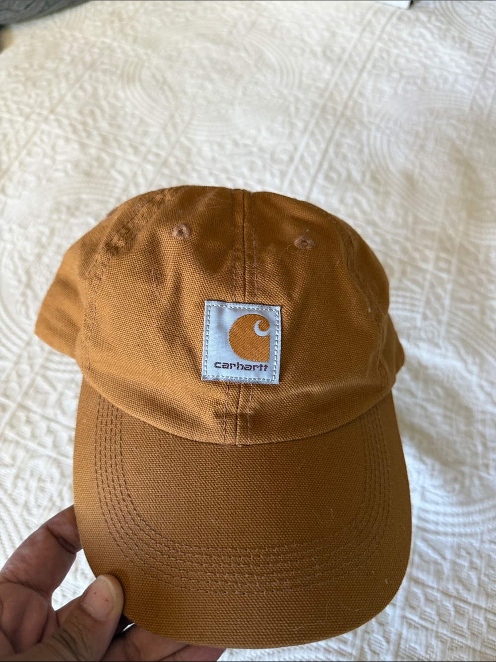 Carhartt Rust Brown Canvas Baseball Cap